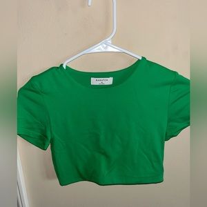 green aritzia crop top